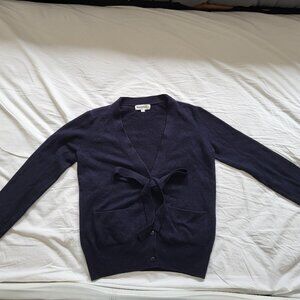 Cashmere Cardigan Sweater Navy Blue, Tsesay